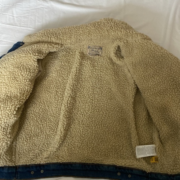 Polo Ralph Lauren Jean Jacket lined sz 12-14/G - Picture 6 of 16